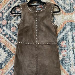 ALLSAINTS suede jumper dress
